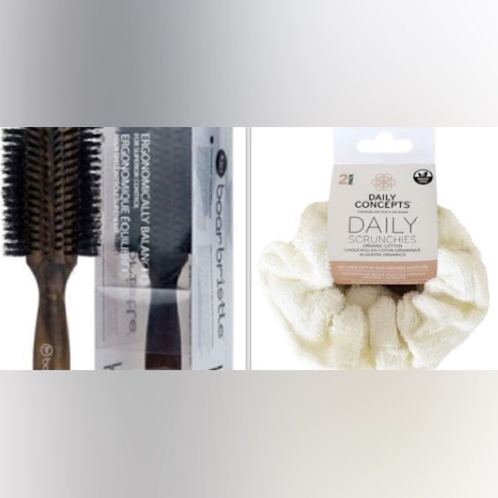 Bundle: scrunchies/brush 